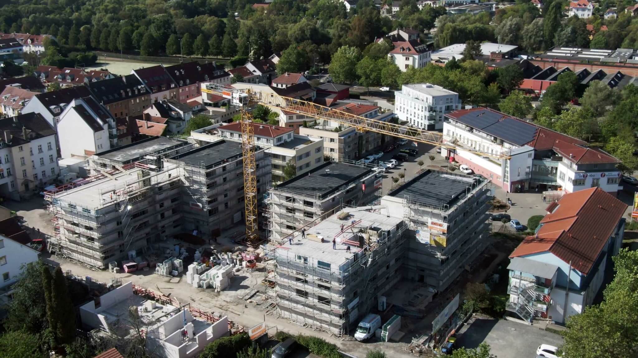 Luftaufnahme Drohne Baustelle in Fulda